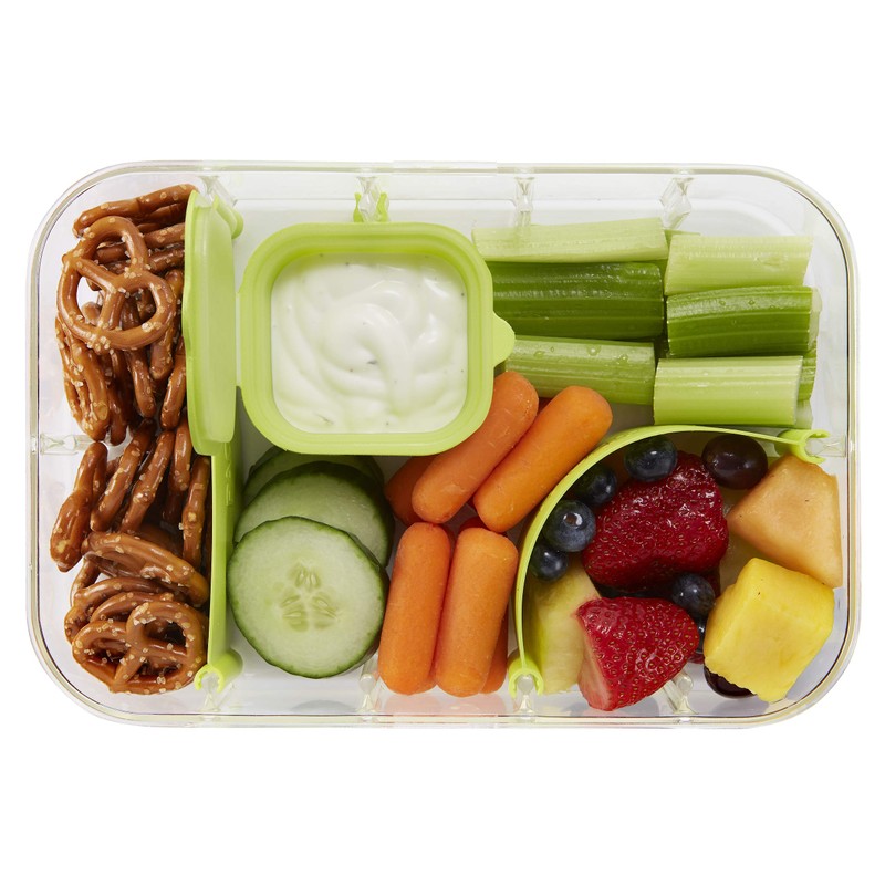 PackIt Flex Bento Food Storage Container, Lime Punch