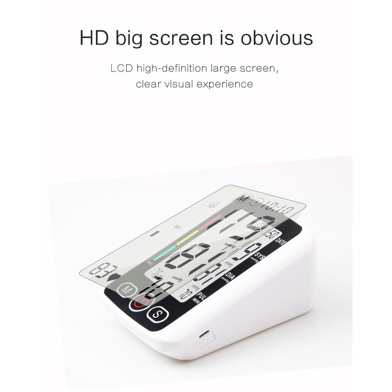 Electric Blood Pressure Monitor Digital Arm Sphygmomanometer With Voice Function