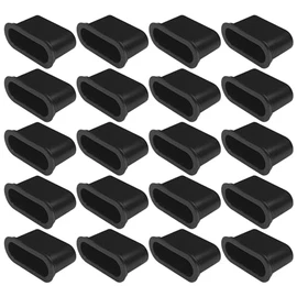 cyclingcolors 20 x Slatted Holder Insert Caps for Attaching Caps Holder Slatted Frame 38 mm Plastic Flexible Bed Black