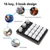 Mini 16 Key Keypad with 3 Knob Custom Programming Hot
