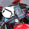 Motorcycle Clamp Bar Multi-Bar Holder for Honda CBR400R CBR500R (Black+Gold)