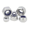 Hex Lock Nuts 20pcs M3 to M10 with Flat Washers