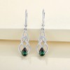 YL Women's Infinity Celtic Knot Drop Earrings 925 Sterling Silver