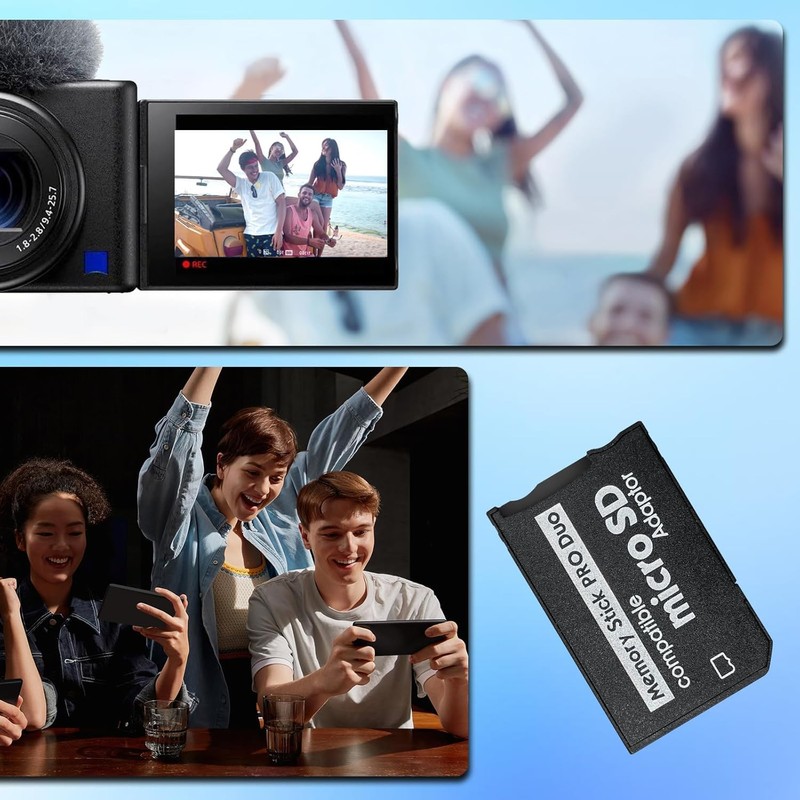 Chaojibao 1pc MicroSD to Memory Stick Pro Duo SDHC/SDXC Card