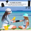 3-piece self-tanning applicator with 1-piece storage bag, self-tanning gloves, back