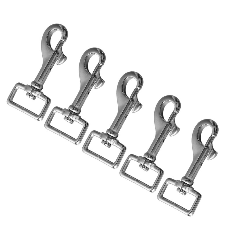 5PCS 27mm Square Tail Snap Hooks 360 Degree Rotating Hook
