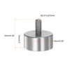 sourcing map 2pcs Flat Contact Points 10mm Dia 5mm Length