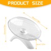 Lotsdonxia Super-Silent Flying Saucer Hamster Wheel, Non-Slip Wave Design, Stable