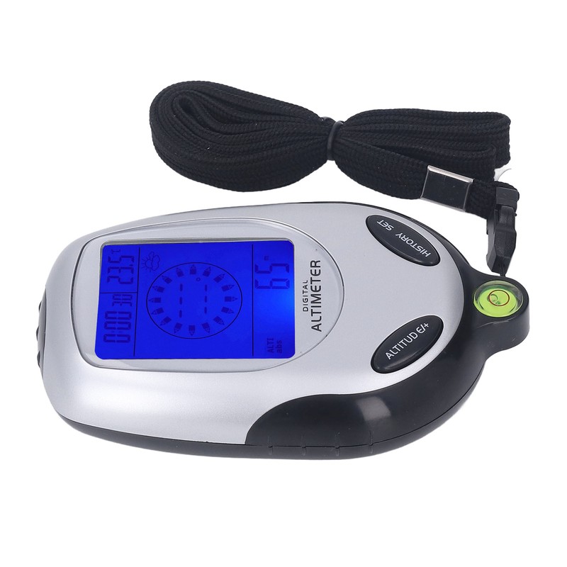 6 in 1 Altimeter Barometer Digital Display Multifunctional Thermometer Clock