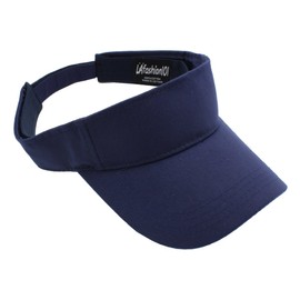 LAfashion101 Sun Sports Visor Hat Cap - Classic Cotton for Men Women, NAV Navy