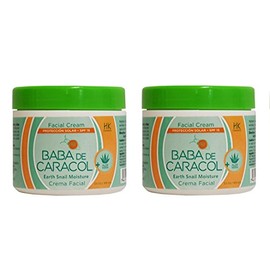 Baba de Caracol Facial Moisturizing Cream aloe vera 3.5 oz (Pack of 2)