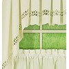 Today's Curtain Hellina Tapework Window Tier, 36-Inch, Ecru