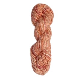 Maker's Craft Recycled Banana Silk Yarn 100 Grams, 30 Yards for DIY Vintage Colors, Knitting & Crocheting, Macrame, Jewelry Making and Weaving, Sustainable Yarn (Salmon)