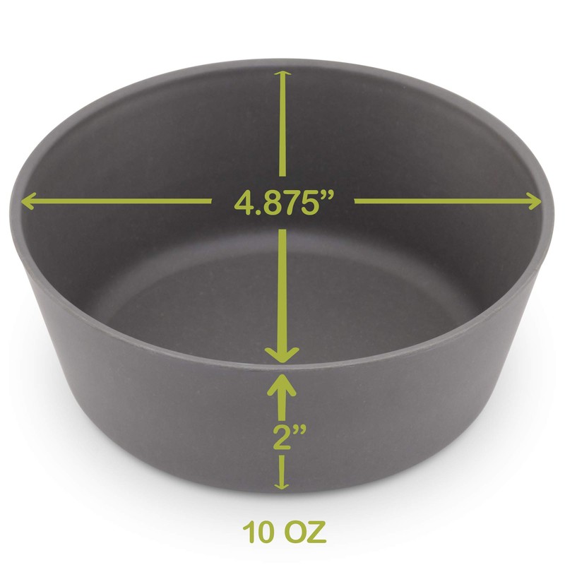 Cuencos de bambú para niños, Blue, Green, Gray, Beige