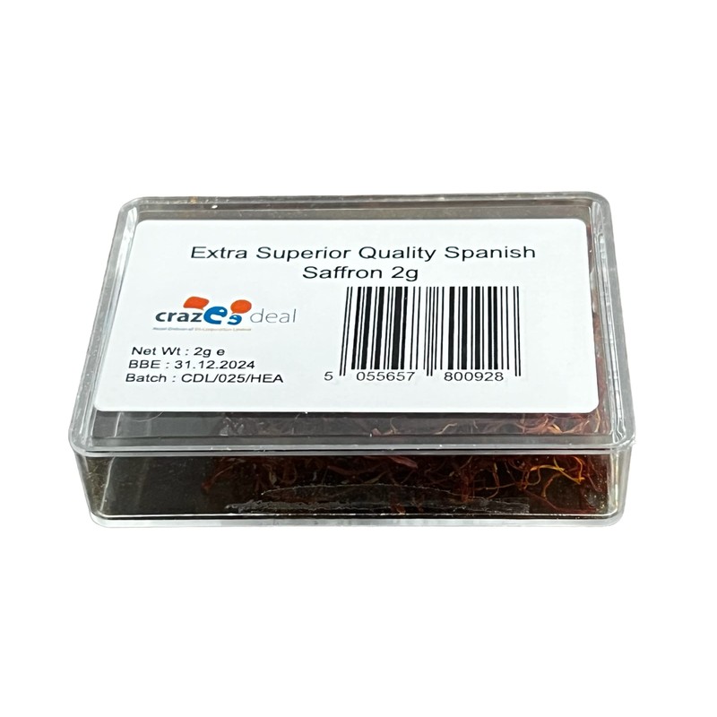 Crazee Deal | Extra Superior Pure Spanish Saffron Strands 2g