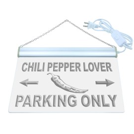 ADVPRO Chili Pepper Lover Parking Only LED Neon Sign Orange 12" x 8.5" st4s32-m233-o