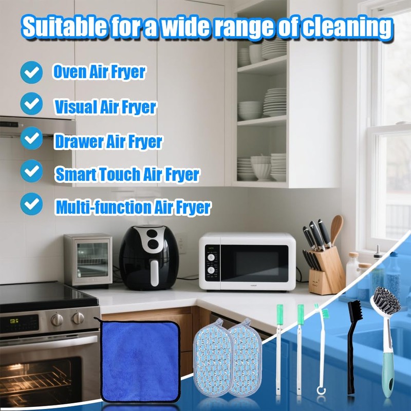 Air Fryer Cleaning Tools Set, Airfryer Cleaner Brush, Air Fryer