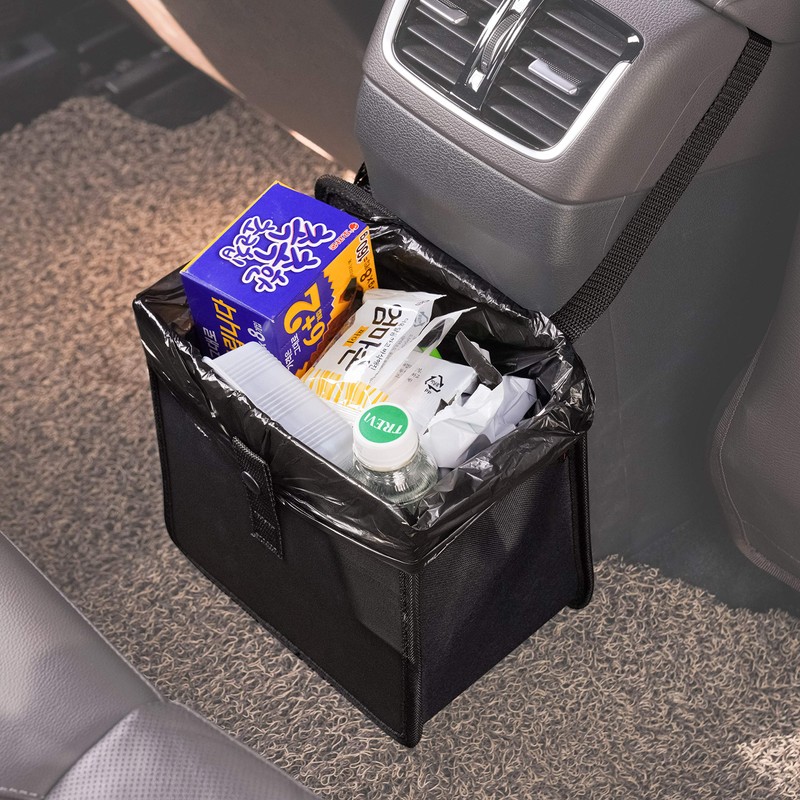KMMOTORS Car Trash Can, Jopps, Car Trash Bag Hanging, Fordable