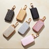 MENGYUEXUAN Premium Leather Car Key Fob Case for Women –