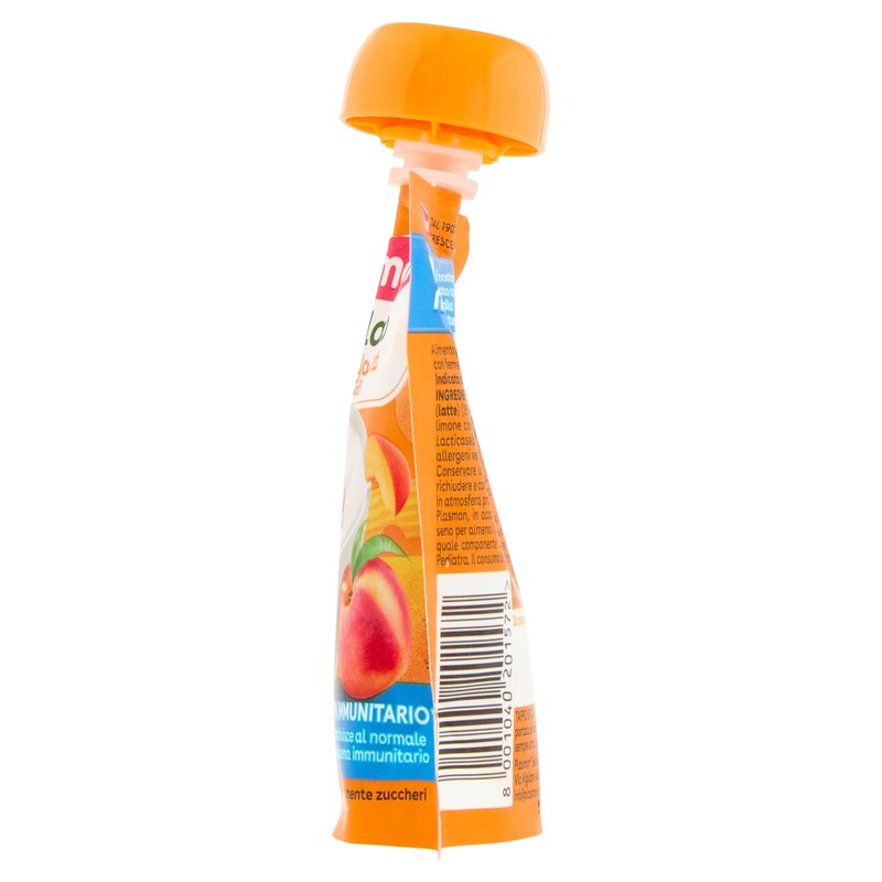 Plasmon Frullato Nutrimune Pesca Yogurt - 6 Sacchettini da 85g