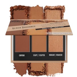 Black Radiance Paleta de contorno True Complexion, de mediano a oscuro, 0.38 onzas