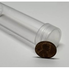 Edgar Marcus 10 Qty Edgar Marcus Clear Round Cent / Penny Coin Tubes Made In USA  Archiv