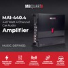 MB Quart 440 Watt 4 Channel Car Audio Amplifier, Digital