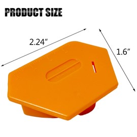 Magnetic Seam Guide for Sewing Machine, Multifunctional Hem Guide for Sewing Machine, Polygonal Multifucntional Seam Guide Hemmer with Scale, Sewing Supplie Accessories (Orange)
