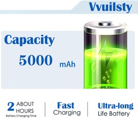 Vvuilsty KZ50 Battery for Moto G8 Power XT2041-4 XT2041DL,Rechargeable 0 Cycle Battery Compatible with Moto G8 Power XT2041-4 XT2041DL with Repair Tool Kits