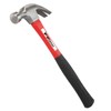 YIYITOOLS Claw Hammer With fiberglass Handle – 16-oz, Red and