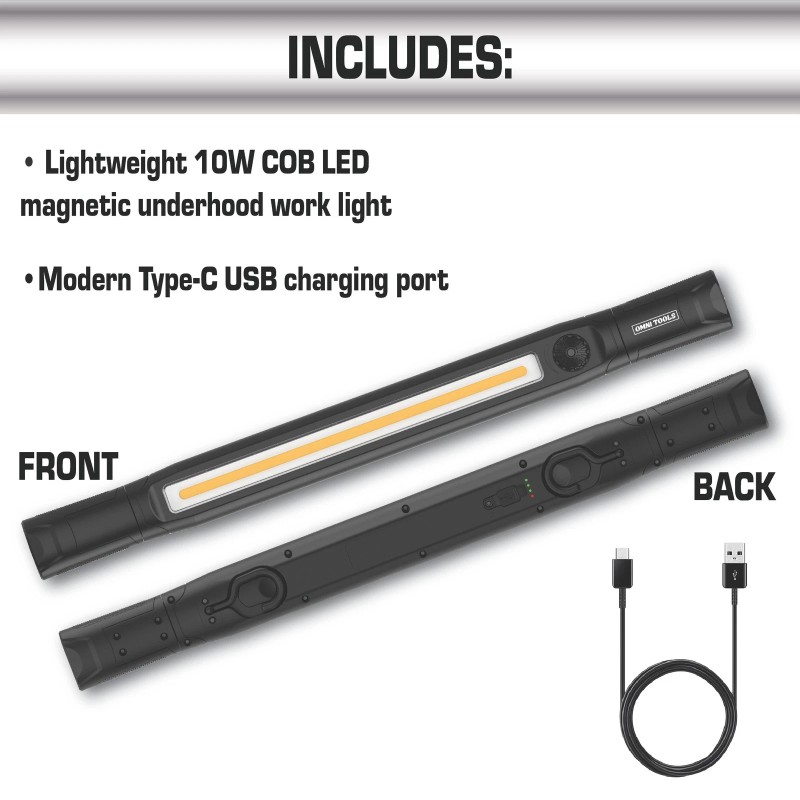 LAUCO Omni Tools 1200+ Lumen Rechargeable Underhood Work Light