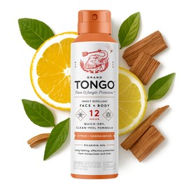 Grand Tongo DEET-Free Insect Repellent with Picaridin, The 12 Hour Protection, DEET Alternative - Citrus + Sandalwood