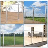 Muzata Cable Railing Post 36 Inch 36"x2"x2" Level Drilled Surface