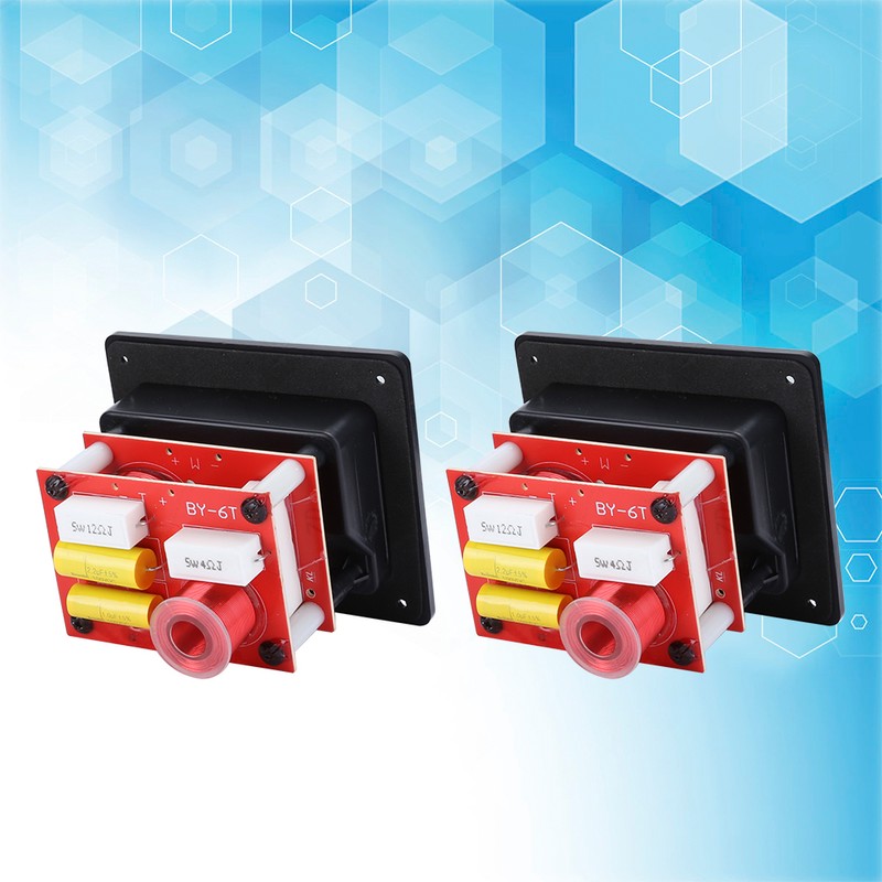 2PCS HIFI Audio Crossover Filters Tweeter Bass 2‑Way Speaker Frequency
