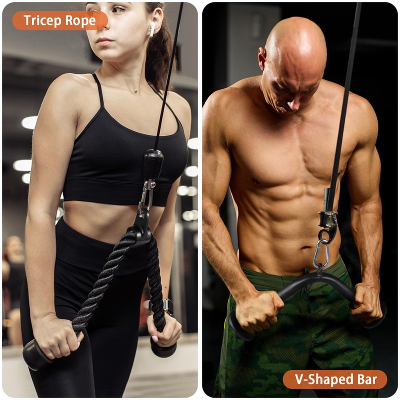 Workout Cable Machine Attachment for Home Gym, SERTT LAT Pulldown