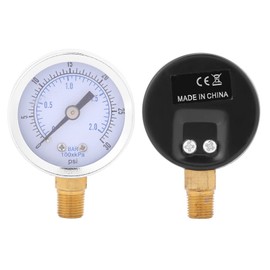 0 30 Psi 0 2 Bar Hydraulics Pressure Gauge 0 2 Bar Small Pressure Gauge 2 Bar Panel Installation Pressure Gauge Mini Dial Water Oil Compressor Meter Air Compressor Pressure Gauge