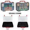 Battery Storage Organizer Case Holder Box with Tester, Double-Sided Batteries