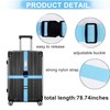 UGpine Suitcase Belts, Adjustable Luggage Straps, The Belt to Keep