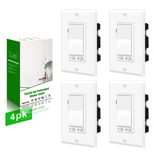 Unbranded 4PK 3 Way Dimmer Switch for 600W Halogen and