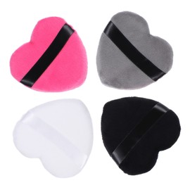 Mikinona Heart Cotton Puff 4 Pack Gentle Skin Friendly Makeup Powder Applicator