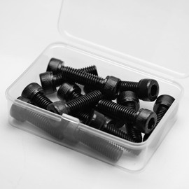 Pack of 15 M8 x 25 mm Cylinder Screws with Hexagon Socket 304 Stainless Steel Black Oxide Cylinder Head Screws Full Thread