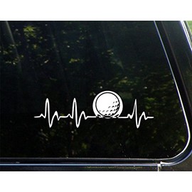 Sweet Tea Decals Golf Ball Lifeline - 8-3/4" x 2-3/4"- Vinyl Die Cut Decal/Bumper Sticker for Windows, Trucks, Cars, Laptops, Macbooks, Etc.
