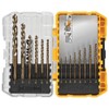 DEWALT Cobalt Alloy Steel Drill Bit Set with Pilot Point,