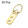 uxcell D Ring Picture Hangers, 64mm x 22mm Golden Assortment