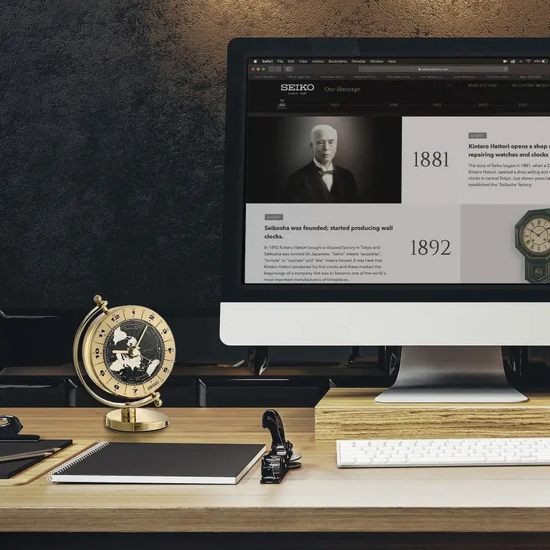 Seiko Desk and Table World Timer Clock