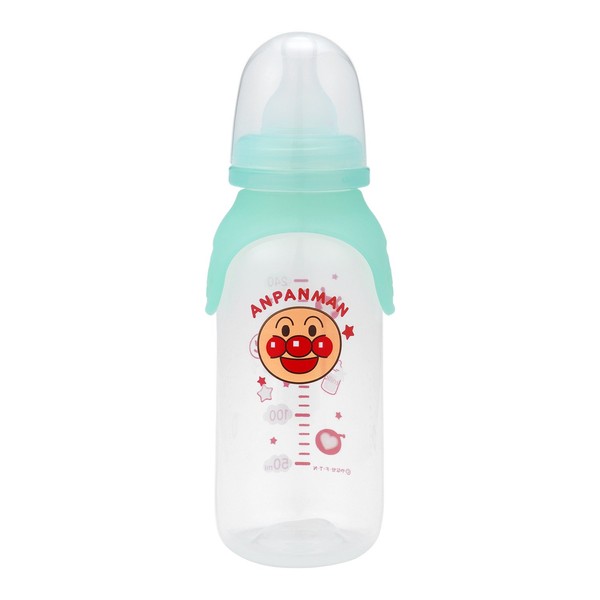 LEC Anpanman Standard Baby Bottle, 8.1 fl oz (240 ml) (Cross Cut) 3 Months and Up