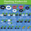 ZDBB 258 Pcs 2-in-1 Spigot Washer & Hose Gasket Kit