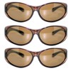 The Overstock Polarized Fit Over Sunglasses, 70096, 3 Brown