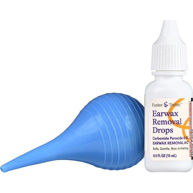 Foster & Thrive Earwax Removal Kit, Softens & Loosens Excess