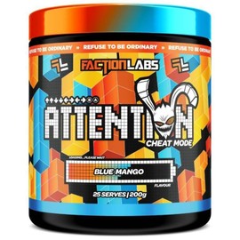 Faction Labs Attention Cheat Mode Blue Mango 25 Serves